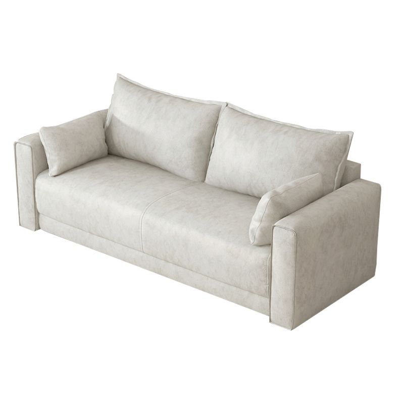 Standaard echt leer en faux lederen down vul spons loveseat