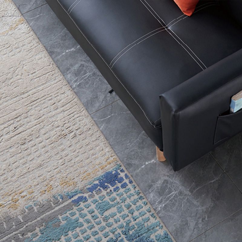 Sofá de cuero y madera Sofá de cuero cojines para apartamento