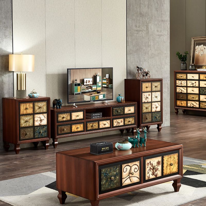 American Traditional Storage Chest Dresser Wooden Storage Chest with Drawers Clearhalo 'Bedroom Furniture' 'Dressers & Chests' 'dressers_chests' 'furn' 'furn_dressers_chests' 'Furniture' 1200x1200_0f8697db-e658-4b2d-8c17-904b940d4aa3