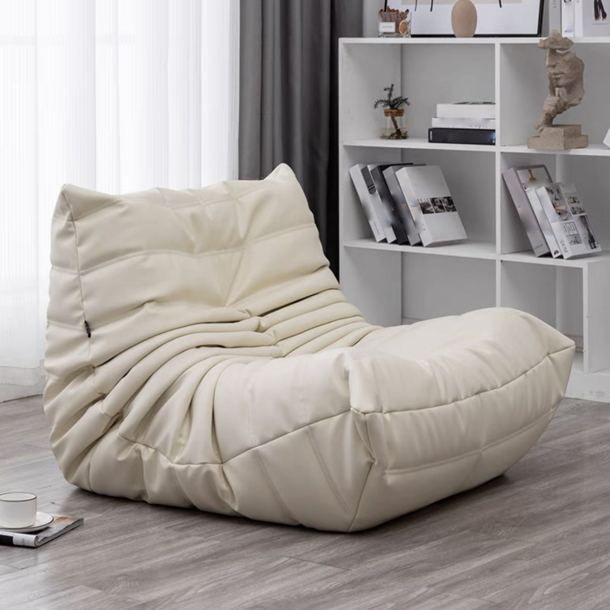 Modern Style Handless Imitation Leather Cushioned Parsons Chair Clearhalo 'Accent Chairs' 'accent_chairs' 'Chairs & Seating' 'furn' 'furn_accent_chairs' 'Furniture' 'Living Room Furniture' 1200x1200_0f88df78-7673-47d1-bac9-64206bcfb4ea