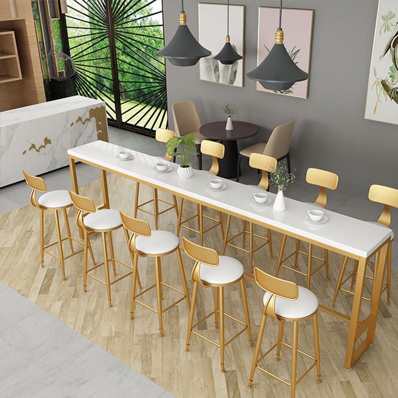 Glam Style Wooden Counter Table Rectangle Counter Table for Home Clearhalo 'Bar Furniture' 'Bar Tables' 'bar_tables' 'furn' 'furn_bar_tables' 'Furniture' 'Kitchen & Dining Furniture' 1200x1200_0f8b144f-1972-4bd8-9ecc-dd35046f408a