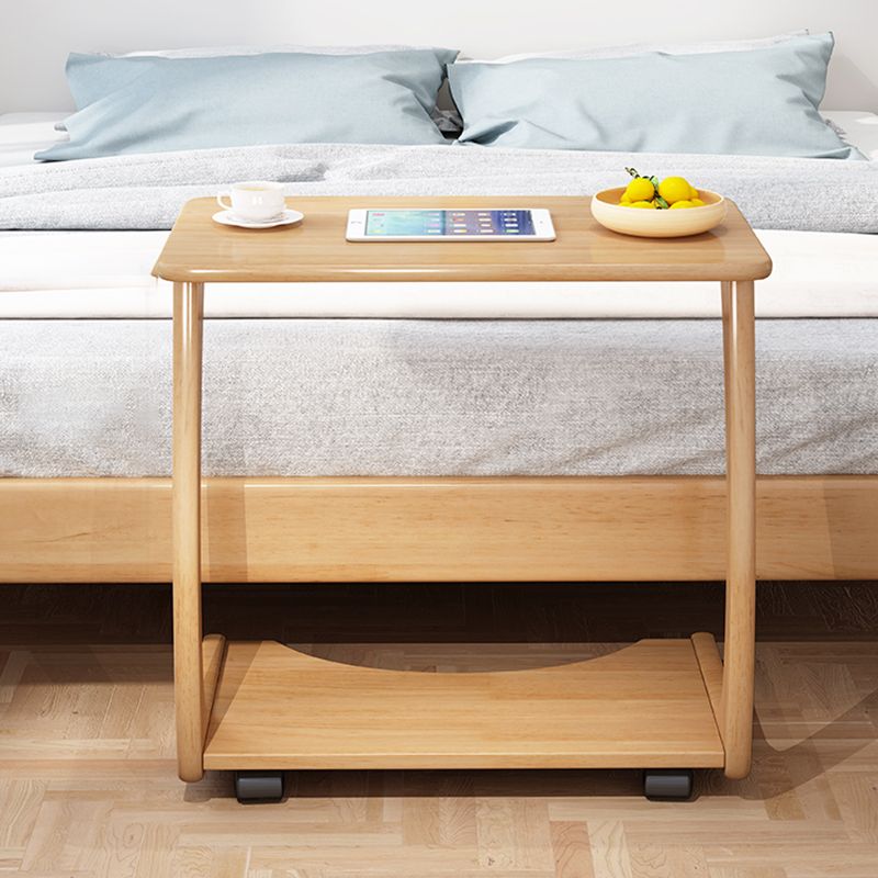 Tavolo da snack laterale a forma c-snack in stile modernista tavolo laterale superiore per camera da letto