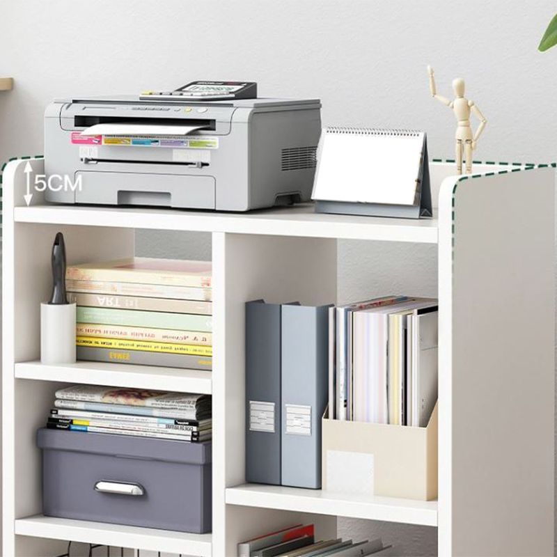 Libreria geometrica in legno prodotto moderno libreria aperta con ruote a fuoco