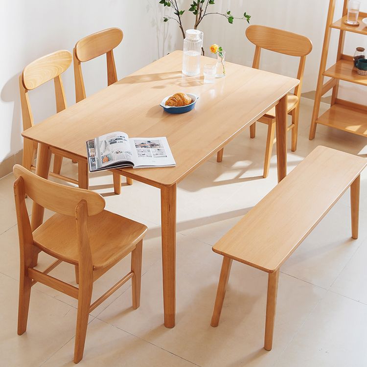 Rectangle Beech Wood Table for Restaurant Modern Dining Table with 4 Legs Clearhalo ' dining_table' 'Dining Tables & Seating' 'Dining Tables' 'furn' 'furn_dining_table' 'Furniture' 'furniture_dining_table' 'Kitchen & Dining Furniture' 'kitchen&dining_furn' 'kitchen' 'kitchen_dining_table' 1200x1200_0f8effb7-0b26-4a52-8bfe-8afb36d00898