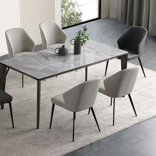 Keuken moderne wingback parsons stoel armloze eetkamerstoelen in zwarte benen