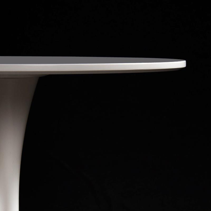 Round Tulip Base Dining Table Modern Engineered Wood Dining Room Table