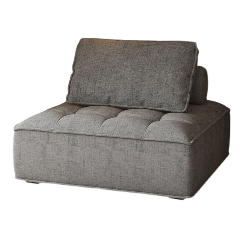 Linen Chair 31.4" L x 31.4" W x 27.5" H Armless Chair for Living Room Clearhalo 'Accent Chairs' 'accent_chairs' 'Chairs & Seating' 'furn' 'furn_accent_chairs' 'Furniture' 'Living Room Furniture' 1200x1200_0f9427d8-62c4-4d17-8e3d-119c3fde6c77