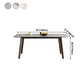 Mid-Century Modern Dining Table Rectangle Sintered Stone Dining Table with Wood Base Clearhalo ' dining_table' 'Dining Tables & Seating' 'Dining Tables' 'furn' 'furn_dining_table' 'Furniture' 'furniture_dining_table' 'Kitchen & Dining Furniture' 'kitchen&dining_furn' 'kitchen' 'kitchen_dining_table' 1200x1200_0f94bfff-db26-4f93-9590-08e2e3390233