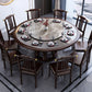 Traditional Round Dining Table for Home Brown Solid Wood Dinette Table Clearhalo 'Dining Tables & Seating' 'Dining Tables' 'dining_table' 'furn' 'furn_dining_table' 'Furniture' 'Kitchen & Dining Furniture' 1200x1200_0f94f6f2-e3e0-474b-9dcf-ec49069c54d9