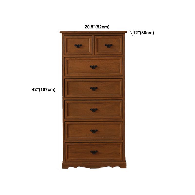 Nautische slaapkamer verticale opbergkast houten borst met laden