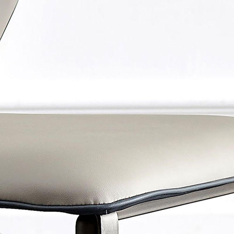 Contemporary Style Metal Dining Chairs Kitchen Wingback Armless Side Chairs Clearhalo ' kitchen&dining_furn' 'Dining Chairs' 'Dining Tables & Seating' 'dining_chair' 'furn' 'furn_dining_chair' 'Furniture' 'furniture_dining_chair' 'Kitchen & Dining Furniture' 'kitchen' 1200x1200_0f987ec2-5d8e-4887-9c7b-7c96a27a8ec1