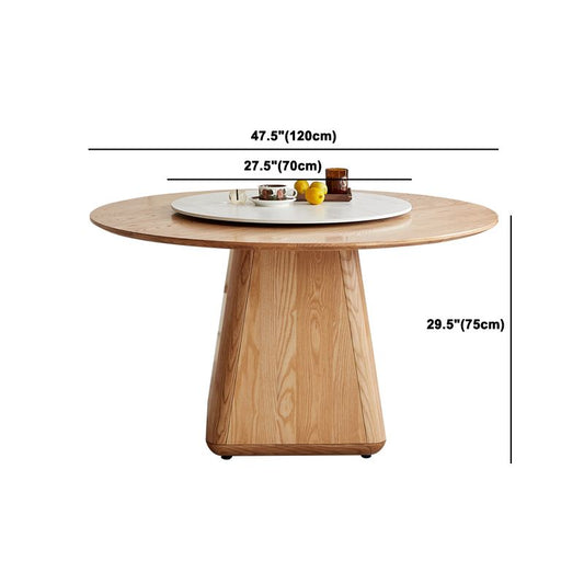 コンテンポラリーダイニングセット1/4/5/7ピースしっかりしたバックチェア付きのソリッドウッドダイニング家具