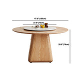 Contemporary Dining Set 1/4/5/7 Pieces Solid Wood Dining Furniture with Solid Back Chairs