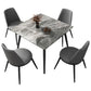 Square Four-Color Dining Table Sintered Stone Table Industrial with 4 Legs Clearhalo ' dining_table' 'Dining Tables & Seating' 'Dining Tables' 'furn' 'furn_dining_table' 'Furniture' 'furniture_dining_table' 'Kitchen & Dining Furniture' 'kitchen&dining_furn' 'kitchen' 'kitchen_dining_table' 1200x1200_0f9925ea-ad9b-452e-a882-3ada4ae597d0