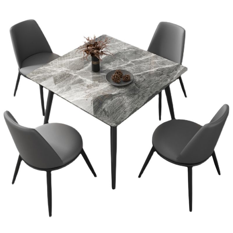 Square Four-Color Dining Table Sintered Stone Table Industrial with 4 Legs Clearhalo ' dining_table' 'Dining Tables & Seating' 'Dining Tables' 'furn' 'furn_dining_table' 'Furniture' 'furniture_dining_table' 'Kitchen & Dining Furniture' 'kitchen&dining_furn' 'kitchen' 'kitchen_dining_table' 1200x1200_0f9925ea-ad9b-452e-a882-3ada4ae597d0