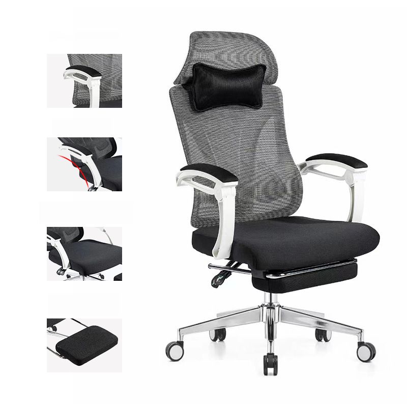 Modern Office Chair Adjustable Seat Height Padded Arms Desk Chair with Wheels Clearhalo 'furn' 'furn_office_chair' 'Furniture' 'Office Chairs' 'Office Furniture' 'office_chair' 1200x1200_0f998dec-0124-44c3-87cf-d9a3372956e4
