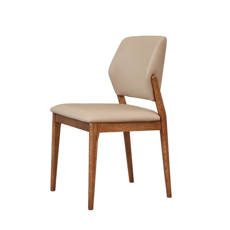 Modern Simple Side Chair Wooden Frame Side Dining Chair for Bedroom Clearhalo 'Dining Chairs' 'Dining Tables & Seating' 'dining_chair' 'furn' 'furn_dining_chair' 'Furniture' 'Kitchen & Dining Furniture' 1200x1200_0f99cae9-72c9-4fc2-8d68-13407b770ff5