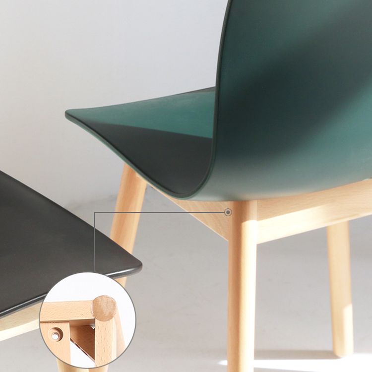 Contemporary Style Dining Armless Chair Wooden Dining Side Chair for Kitchen Clearhalo ' kitchen&dining_furn' 'Dining Chairs' 'Dining Tables & Seating' 'dining_chair' 'furn' 'furn_dining_chair' 'Furniture' 'furniture_dining_chair' 'Kitchen & Dining Furniture' 'kitchen' 1200x1200_0f9a2112-c4b1-4ec7-8759-8d9507336fef