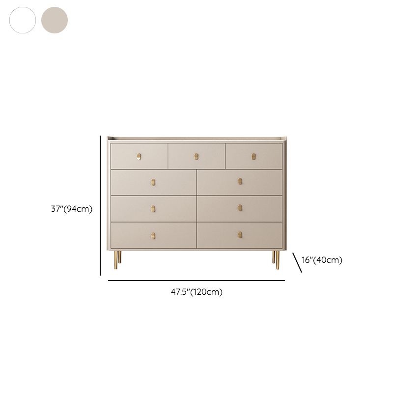 15,6-inch W opbergkist Klassiek Glam Stone opbergkistcommode