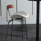 Modern Armless Backrest Counter Stool Iron Milk Tea Shop Bar Stool with Cushion and Pedal Clearhalo 'Bar Furniture' 'Bar Stools' 'bar_stools' 'furn' 'furn_bar_stools' 'furniture_bar_stools' 'Kitchen & Dining Furniture' 'kitchen&dining_furn' 'kitchen' 'kitchen_furn' Furniture' 1200x1200_0f9aed63-a540-43b7-8124-5e03f64da54d