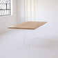 Contemporary Rectangle Standard Dining Table Solid Wood Dining Table with Double Pedestal Base Clearhalo ' dining_table' 'Dining Tables & Seating' 'Dining Tables' 'furn' 'furn_dining_table' 'Furniture' 'furniture_dining_table' 'Kitchen & Dining Furniture' 'kitchen&dining_furn' 'kitchen' 'kitchen_dining_table' 1200x1200_0f9b4f39-d439-4070-b517-5c736dac2fd3