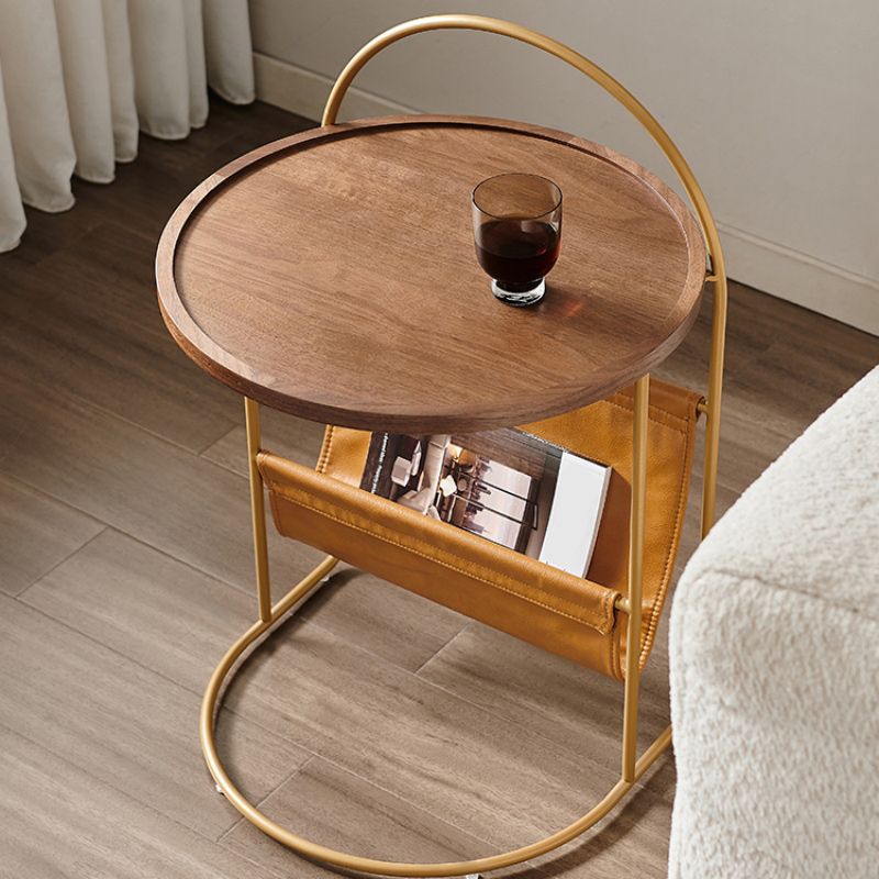 Brone Tray Top Corner Table Solid Wood Side Table with Storage Clearhalo 'Coffee & Accent Tables' 'End & Side Tables' 'end_side_tables' 'furn' 'furn_end_side_tables' 'Furniture' 'Living Room Furniture' 1200x1200_0f9c5472-aa0c-4f58-91e1-db1660a05ff4