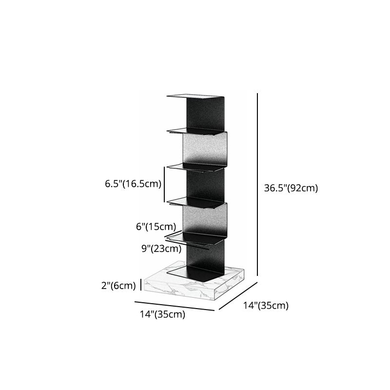 Modern Style Vertical Bookshelf Stainless Steel Shelf Bookcase for Home Clearhalo 'Bookcases' 'furn' 'furn_bookcases' 'Furniture' 'furniture_bookcases' 'Office Furniture' 1200x1200_0f9d24c8-7f3f-4e0b-8ff9-ff897997b6cb