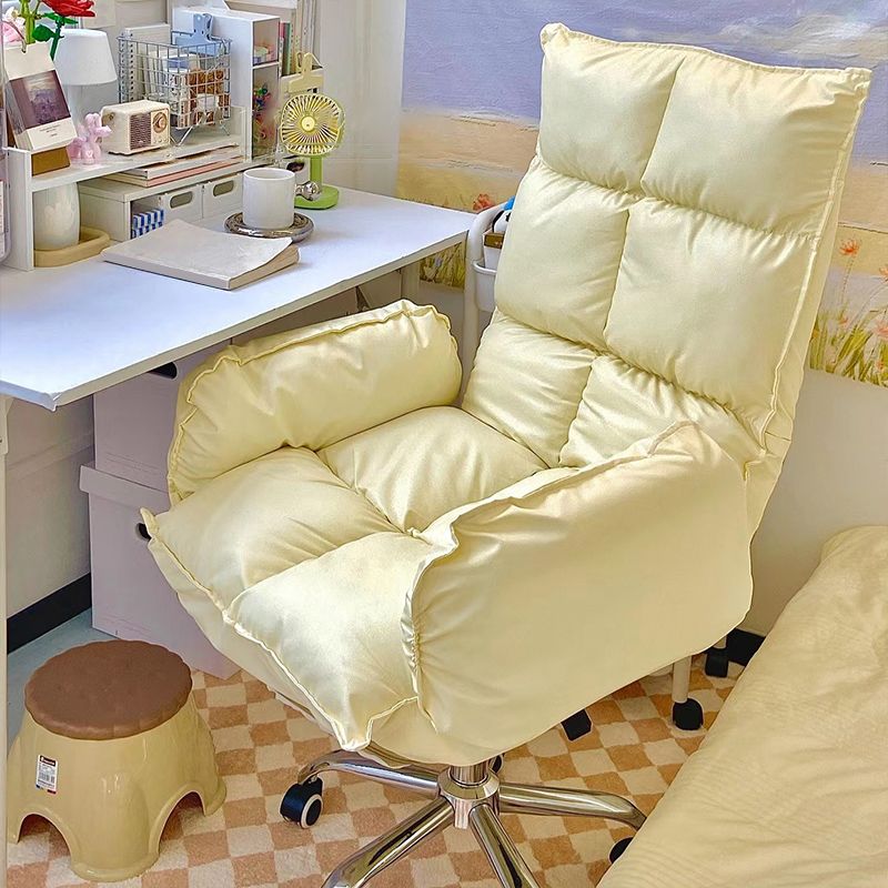 Sedia da ufficio da 28 "sedia da ufficio ampia contemporanea gialla imbottita