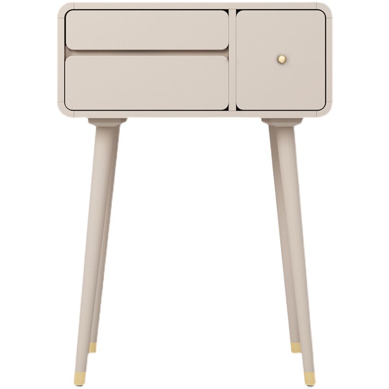 Tavolo da banco di vanità per trucco moderno con cassetto in bianco/rosa per camera da letto