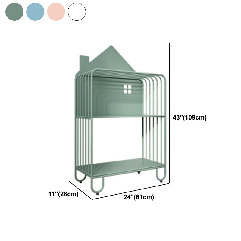 Open Back Metal Bookshelf Scandinavian Style Bookcase for Home Study Room Clearhalo 'Bookcases' 'furn' 'furn_bookcases' 'Furniture' 'furniture_bookcases' 'Office Furniture' 1200x1200_0fa0a1ef-9a9a-4c9b-b42a-1187b57ca7ad