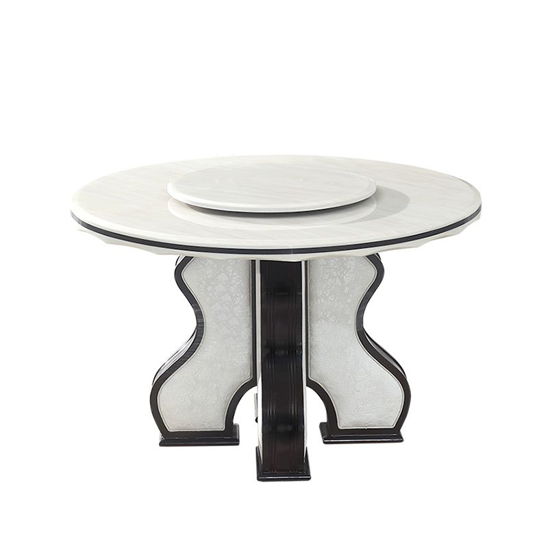 White Dining Table Convertible Dining Table for Kitchen Dining Room Clearhalo 'Dining Tables & Seating' 'Dining Tables' 'dining_table' 'furn' 'furn_dining_table' 'Furniture' 'Kitchen & Dining Furniture' 1200x1200_0fa14a77-9cf6-49db-9939-b3df55c17be0