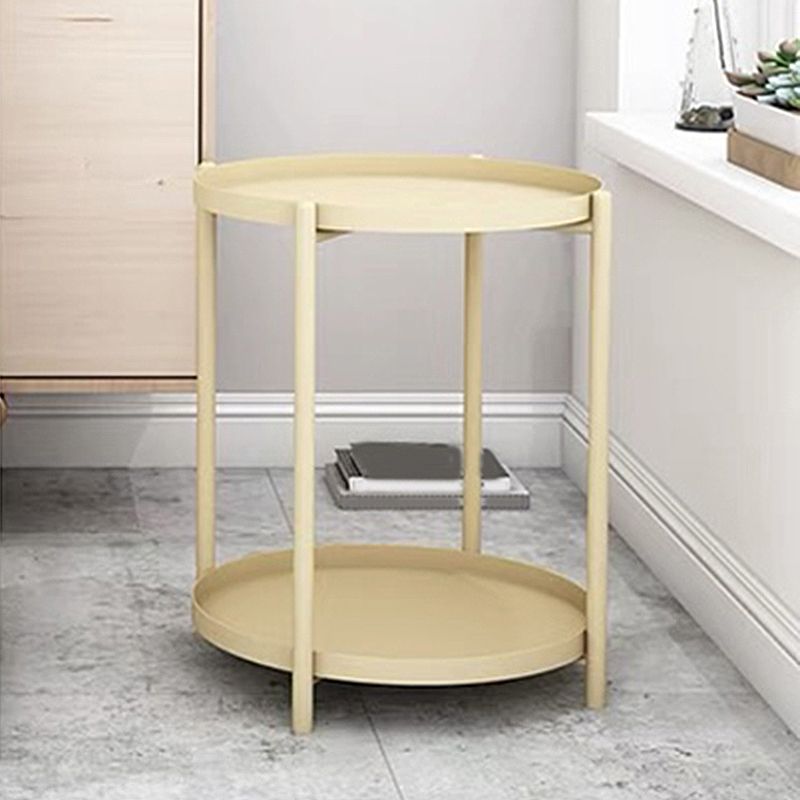 4 Legs Base Design Cocktail Table Multi-color Selection of Metal Iron Round Coffee Table Clearhalo 'Coffee & Accent Tables' 'Coffee Tables' 'coffee_tables' 'furn' 'furn_coffee_tables' 'Furniture' 'furniture_coffee_tables' 'Living Room Furniture' 1200x1200_0fa179ed-fa12-40ba-ab10-1112752560ce