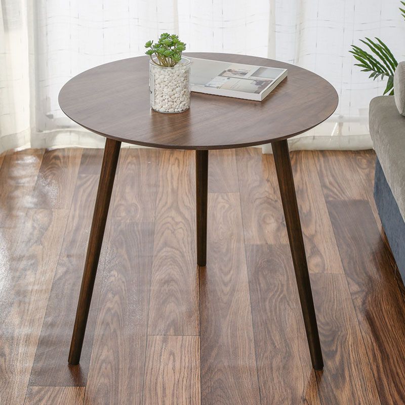 Modern 3 Legs Cocktail Table Round Wood Coffee Table - Brown Clearhalo 'Coffee & Accent Tables' 'Coffee Tables' 'coffee_tables' 'furn' 'furn_coffee_tables' 'Furniture' 'furniture_coffee_tables' 'Living Room Furniture' 1200x1200_0fa45af9-5548-4700-abd6-e62c6b000152