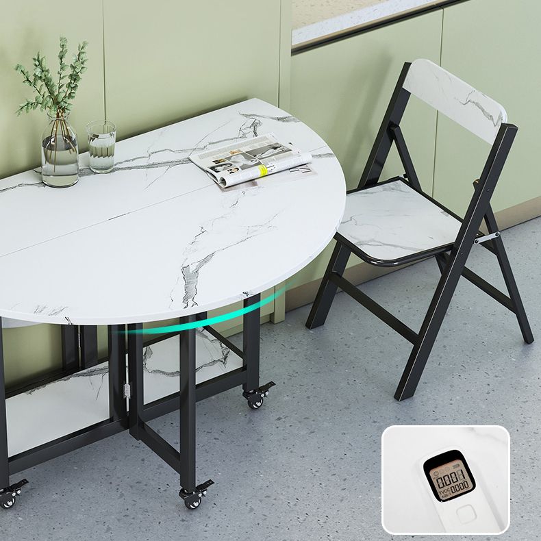 Modern Tripod Base Dinette Table Chipboard Folding Table Home Furniture (only Table) Clearhalo 'Dining Tables & Seating' 'Dining Tables' 'dining_table' 'furn' 'furn_dining_table' 'Furniture' 'furniture_dining_table' 'Kitchen & Dining Furniture' 'kitchen' 'kitchen_dining_table' 1200x1200_0fa7151c-5d94-4363-b85c-ddce0b1f2612