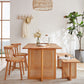 Rectangle Wooden Table Modern Red Oak Table in Nature with Double Pedestal Clearhalo ' dining_table' 'Dining Tables & Seating' 'Dining Tables' 'furn' 'furn_dining_table' 'Furniture' 'furniture_dining_table' 'Kitchen & Dining Furniture' 'kitchen&dining_furn' 'kitchen' 'kitchen_dining_table' 1200x1200_0fa73af5-a7ce-428a-8c31-031f5da91abe