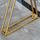 Traditional Luxury Solid Wood Table Gold and Metal Base Bar Table Clearhalo 'Bar Furniture' 'Bar Tables' 'bar_tables' 'furn' 'furn_bar_tables' 'Furniture' 'Kitchen & Dining Furniture' 1200x1200_0fb1ee92-9153-4e7d-89d7-fd8b24a07748