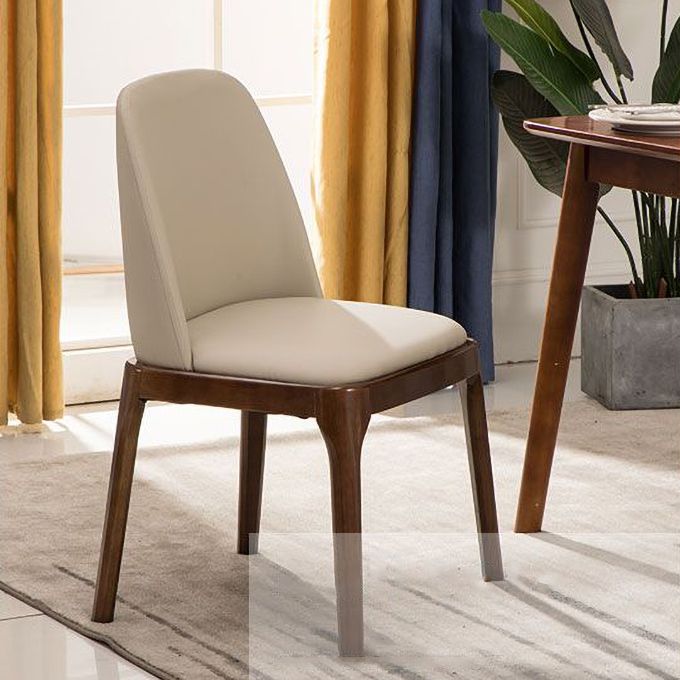 Scandinavian Style Wood Dining Chairs Dining Room Solid Back Armless Chair Clearhalo ' kitchen&dining_furn' 'Dining Chairs' 'Dining Tables & Seating' 'dining_chair' 'furn' 'furn_dining_chair' 'Furniture' 'furniture_dining_chair' 'Kitchen & Dining Furniture' 'kitchen' 1200x1200_0fb2524f-6365-47fb-b2be-2ffcfade6346