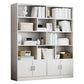 Modern Style Bookshelf Engineer Wood Closed Back Bookcase for Home Office
