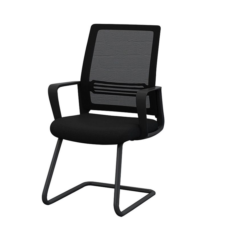 Black Contemporary Office Chair Breathable Air Grid Upholstered Desk Chair Clearhalo 'furn' 'furn_office_chair' 'Furniture' 'Office Chairs' 'Office Furniture' 'office_chair' 1200x1200_0fb6e0aa-4dde-46a2-b068-0ba53ed22896