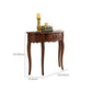 Tavolo di console di legno vittoriano Tavolo di divano console marrone per Hall