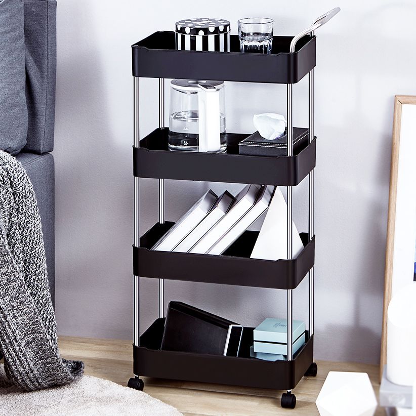 Contemporary Open Etagere Bookshelf with Steel Frame Plastic Bookshelf Clearhalo 'Bookcases' 'furn' 'furn_bookcases' 'Furniture' 'furniture_bookcases' 'kitchen' 'kitchen_bookcases' 'Living Room Furniture' 'Office Furniture' 1200x1200_0fb996b5-5fa7-4492-8d8f-660f94290511