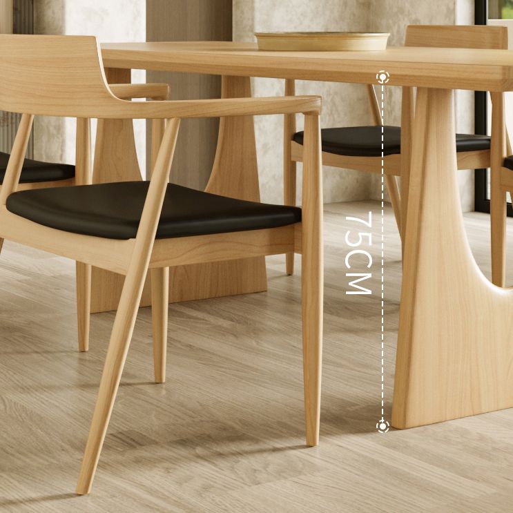 Modern 1/2/4/5 Pieces Rectangle Dining Set Solid Wood Dining Table with Chairs Clearhalo 'Dining Room Sets' 'Dining Tables & Seating' 'dining_room_set' 'furn' 'furn_dining_room_set' 'Furniture' 'furniture_dining_room_set' 'Kitchen & Dining Furniture' 'kitchen&dining_furn' 'kitchen' 1200x1200_0fbc784f-e6f0-4652-bc8f-107944894c36