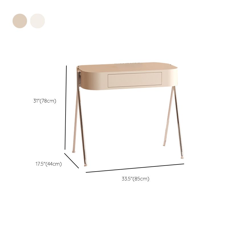 Eigentijdse houten ijdelheid kleedtafel slaapkamer make -up ijdelheid bureau met lade