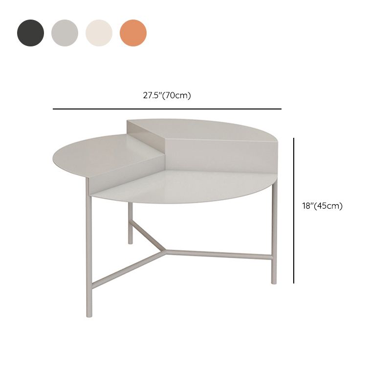 Iron Cocktail Table with 3 Metal Legs and Round Top,Mid-Century Modern Clearhalo 'Coffee & Accent Tables' 'Coffee Tables' 'coffee_tables' 'furn' 'furn_coffee_tables' 'Furniture' 'Living Room Furniture' 1200x1200_0fbd3f82-2da7-4704-bbd7-2b4649cd1daf
