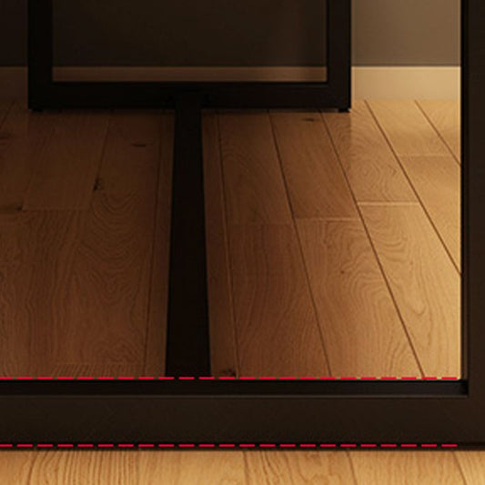 Bureau de bureau industriel rectangulaire maison en bois massif en bois d'écriture