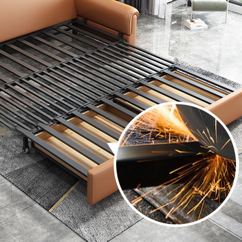 Modern Sleeper Sofa Pillow Back Futon Sleeper Sofa Bed with Storage