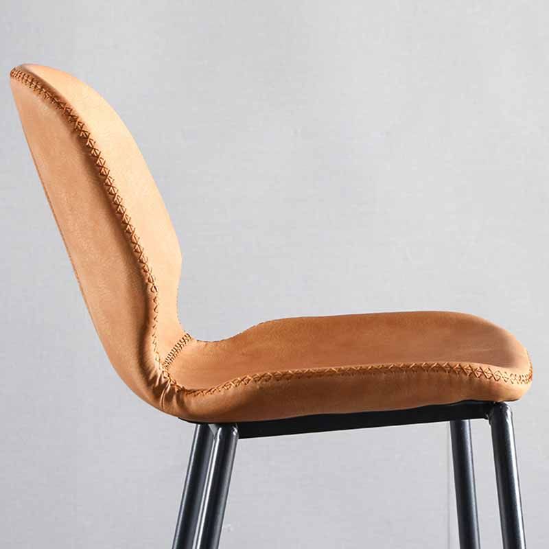 Industrial Leather Counter Stools Black Metal Low Back Bar Stools with Footrest Clearhalo 'Bar Furniture' 'Bar Stools' 'bar_stools' 'furn' 'furn_bar_stools' 'furniture_bar_stools' 'Kitchen & Dining Furniture' 'kitchen&dining_furn' 'kitchen' 'kitchen_furn' Furniture' 1200x1200_0fbf9e98-5611-4129-bc66-245be239105c