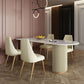 Free Form Sintered Stone Table for Restaurant Luxury White Top Table with Double Pedestal Clearhalo 'Dining Tables & Seating' 'Dining Tables' 'dining_table' 'Furniture' 'furniture_dining_table' 'Kitchen & Dining Furniture' 'kitchen' 'kitchen_dining_table' 1200x1200_0fbfad4e-bc69-4d3e-b707-ff109c044d12