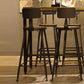 Industrial Bar Table Set 1/6/11 Pieces Rectangle Pine Wood Counter Table for Bar