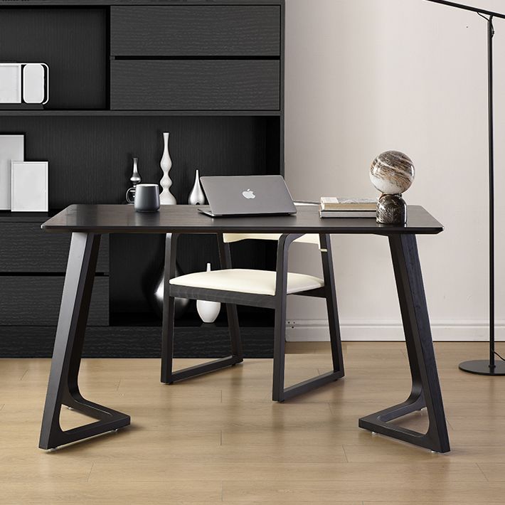 Solid Wood Contemporary Rectangle Dining Table Wood Top Indoor Table with Sled Base Clearhalo ' dining_table' 'Dining Tables & Seating' 'Dining Tables' 'furn' 'furn_dining_table' 'Furniture' 'furniture_dining_table' 'Kitchen & Dining Furniture' 'kitchen&dining_furn' 'kitchen' 'kitchen_dining_table' 1200x1200_0fc0ba9b-54e6-463a-8f88-c965ebab5e85
